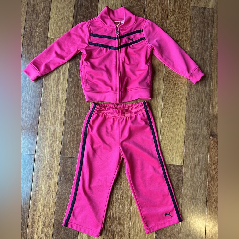 Toddler Girl Puma Track Suit